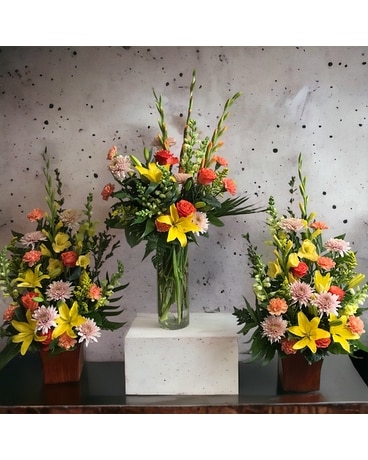 A Glorious Trio Flower Arrangement