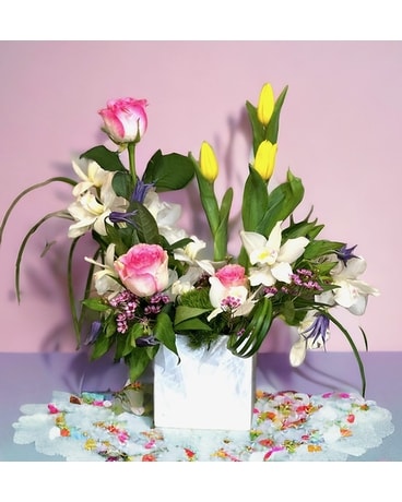 Spring Garden Flower Arrangement