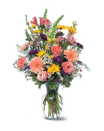 Timeless Pastels by Petals & Stems (TF45-1) Flower Arrangement