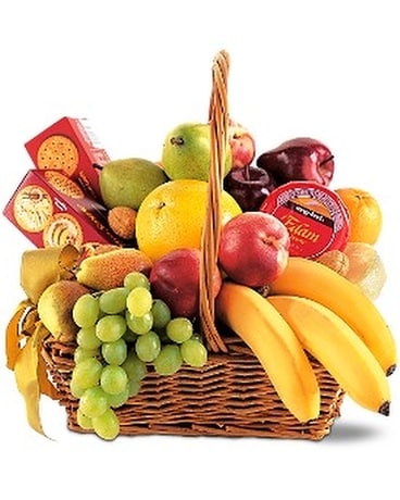 Classic Fruit Basket by Petals & Stems (TF191-3) Flower Arrangement