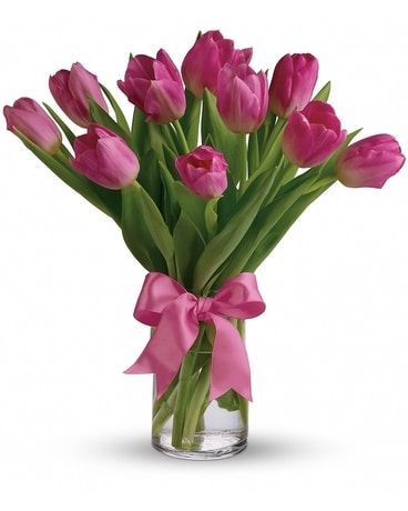 Precious Pink Tulips (T11Z106) Flower Arrangement