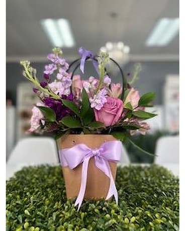 Passionate Purple Flower Arrangement