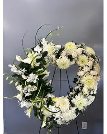 Pure Grace Open Heart Flower Arrangement