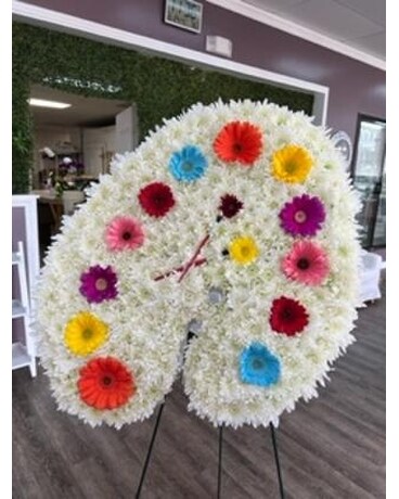 Paint Palette Flower Arrangement