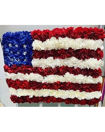 American Flag Flower Arrangement