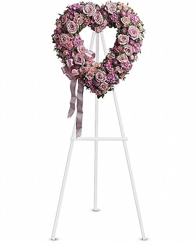 Rose Garden Heart Flower Arrangement