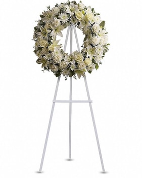 Serenity Wreath Flower Arrangement