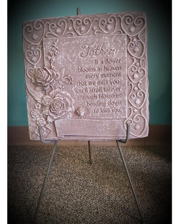 Cement Memory Stone on a Stand- Father Custom product