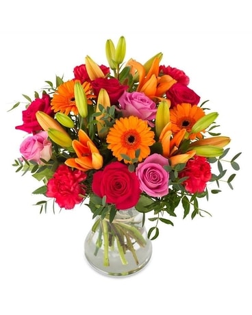 Exquisite Sunset by Express Floral Flower Arrangement