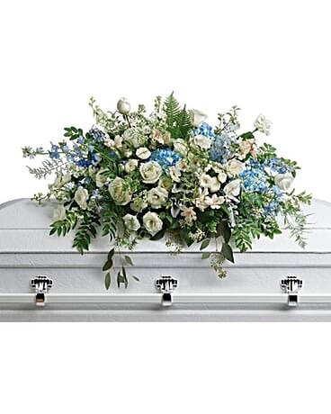 Tender Remembrance Casket Spray Flower Arrangement