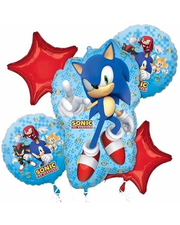 Sonic The Hedgehog 5 Pack Balloon Bouquet
