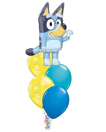 Large Bluey Shape Balloon Bouquet Balloon Bouquet