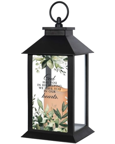 Outdoor Plastic Lantern - Eucalyptus Pattern Gifts