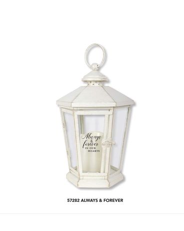 Antique White Lantern - Always & Forever Gifts