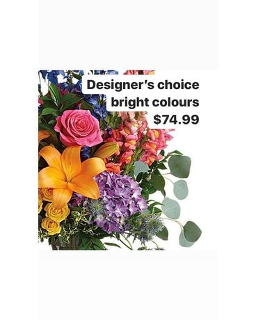 $74.99 Bright and Colourful Flower Arrangement