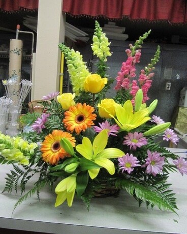 Side Piece 16 Flower Arrangement