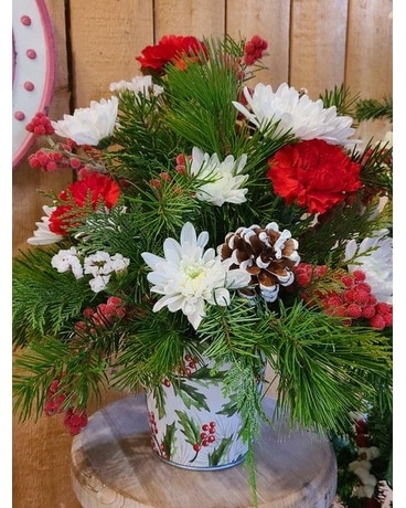 Holly & Berries Flower Arrangement