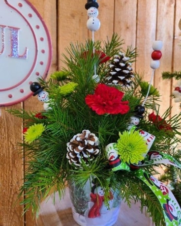 Dance of The Snowmen Flower Arrangement