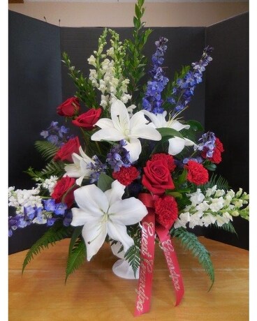 Side Piece 8 Flower Arrangement