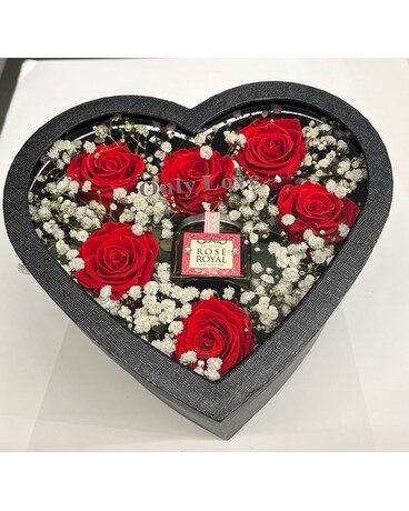 Symphony of Love - Rose Flower Box 1 Gift Basket