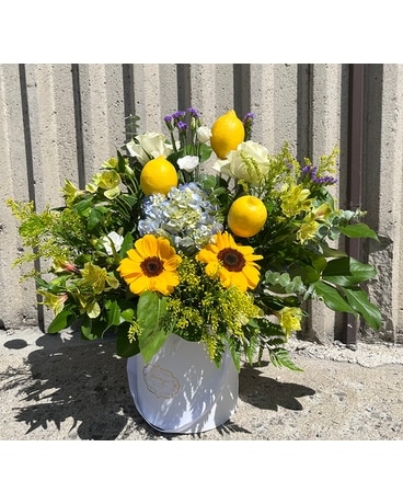 Citrus Splash Symphony Flower Arrangement