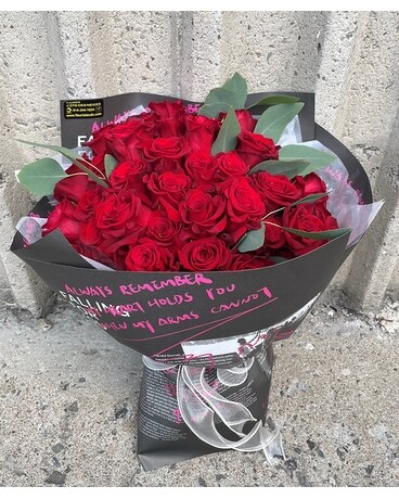 Rouge Noir Romance Flower Arrangement