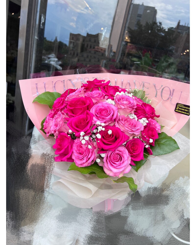 Pretty in Pink in Montreal QC - Fleuriste Cote-des-Neiges