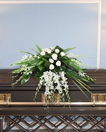 Harmonic Views Casket Spray Flower Arrangement