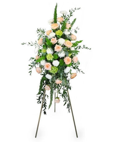 In Loving Memory Standing Spray Flower Arrangement