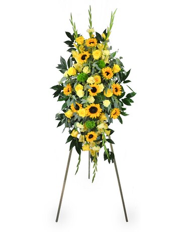 Rays of Light Standing Spray Flower Arrangement