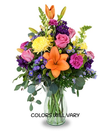 Season's Best Vase - L Flower Arrangement