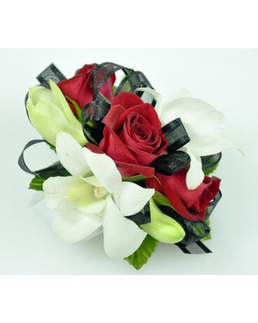 Petite Spring Mix - Red & White Flower Arrangement