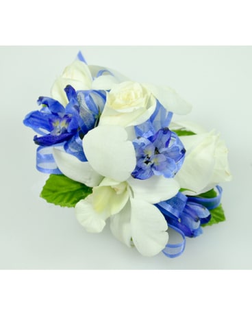 Petite Spring Mix - Blue & White Flower Arrangement