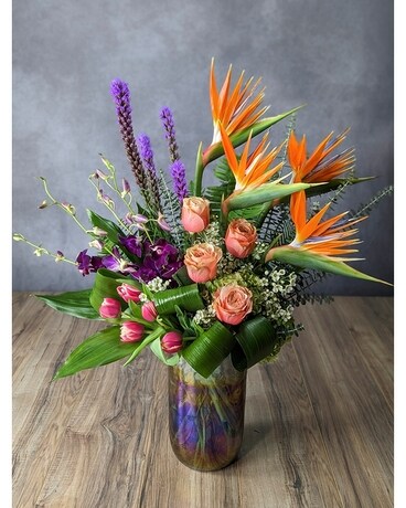 Midnight Galaxy Flower Arrangement