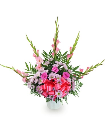 Memorial Day Container - Feminine Flower Arrangement