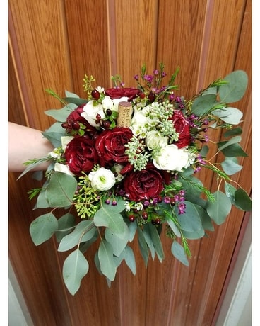 Burgundy Bridesmaid Bouquet Bouquet