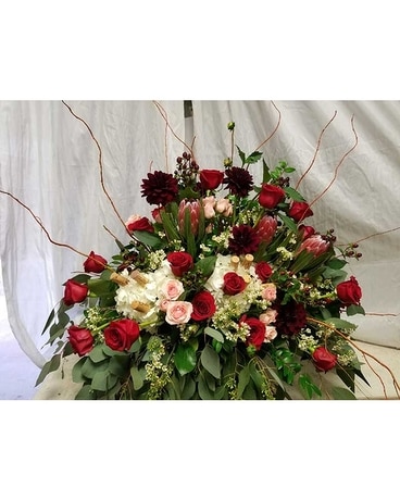 Dahlias of Fall Flower Arrangement