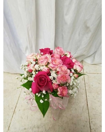 Sweet Pink Hand Held Bouquet
