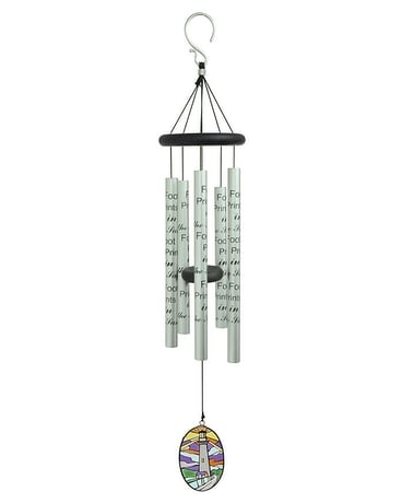 Windchimes Stained Glass Footprints Gifts