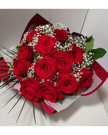 Forever My Love - A Dozen Red Roses Bouquet