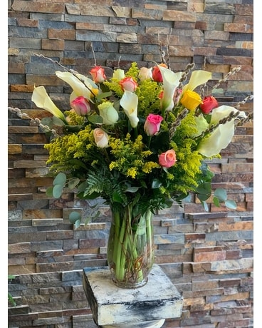 callas and roses Flower Arrangement