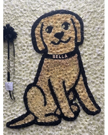 Dog Flower Arrangement