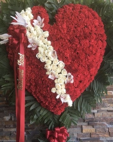 Broken Heart Sympathy Arrangement
