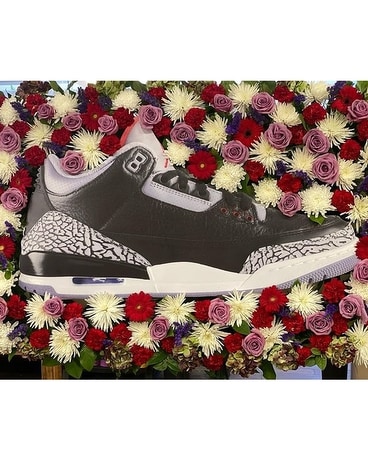 Jordan Sneaker Flower Arrangement