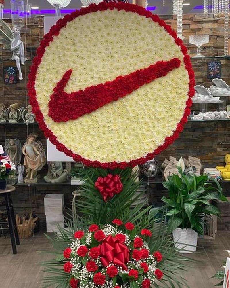 Nike flower logo hotsell