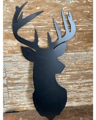Deer Silhouette Flower Arrangement