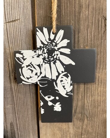 Black White Floral Flower Arrangement