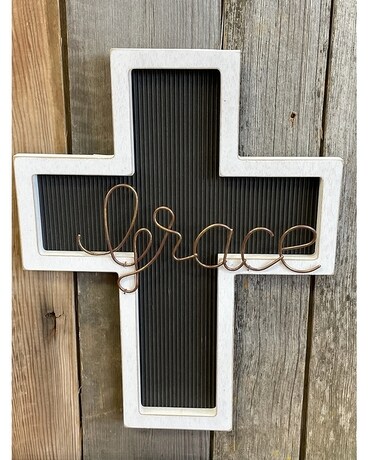 Grace Cross Flower Arrangement