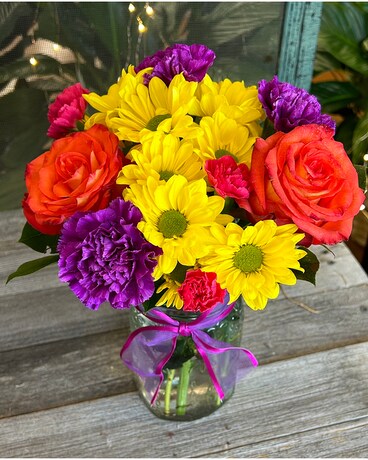 Color Splash Flower Arrangement