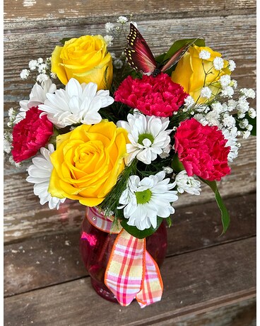 Butterfly Kisses Flower Arrangement